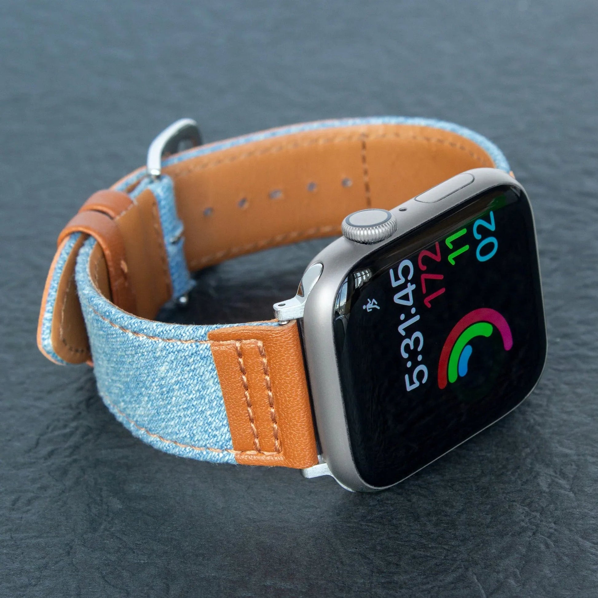 Apple Watch 49/46/45/44mm Torrii Belt - Light Blue Jean