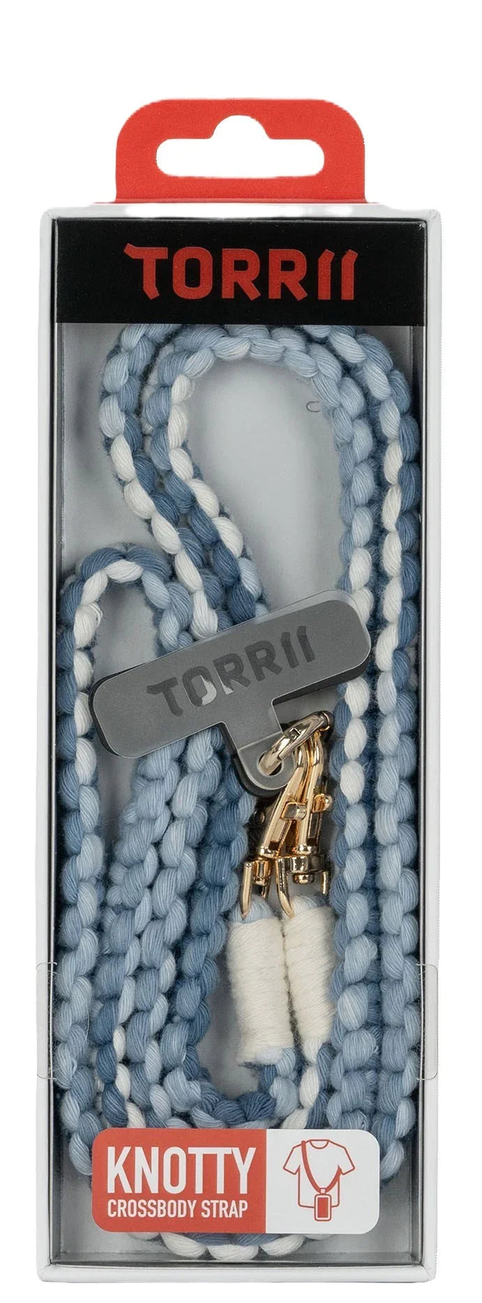 Torrii Knotty Braided Crossbody Strap - Blue