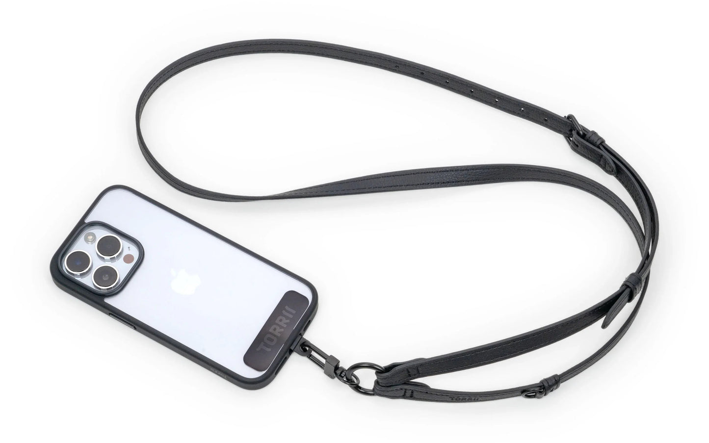 Torrii Knotty Leather Crossbody Strap - Black