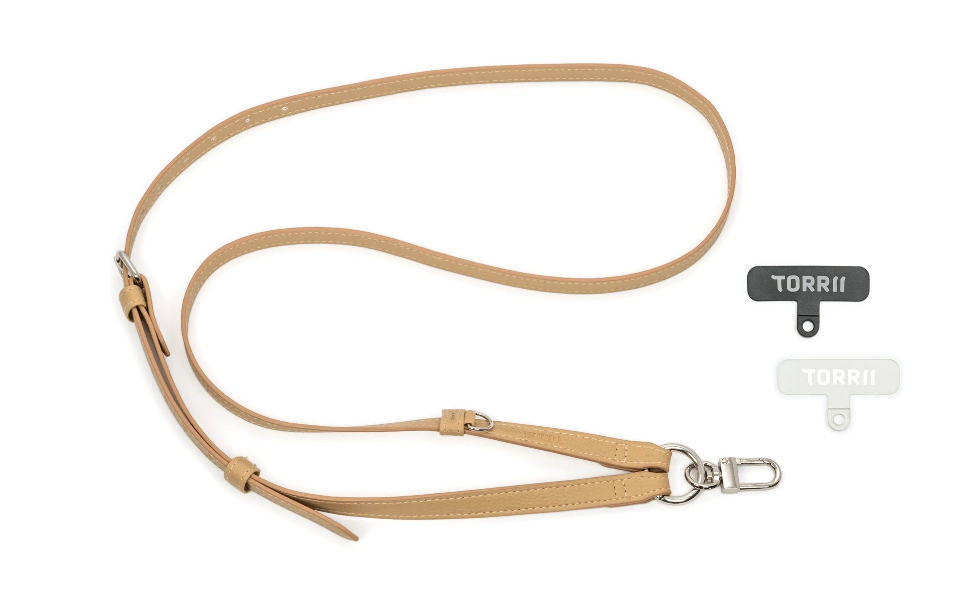 Torrii Knotty Leather Crossbody Strap - Khaki