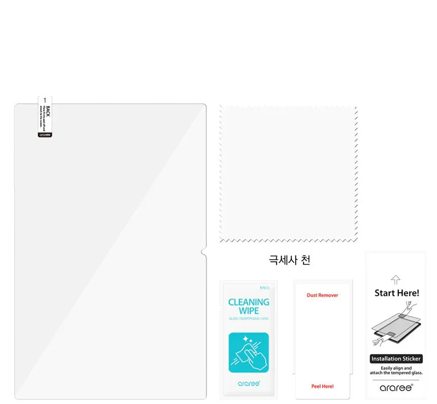 Samsung Tab S8 Plus / S9 Plus, Araree Sub Core Glass - Clear