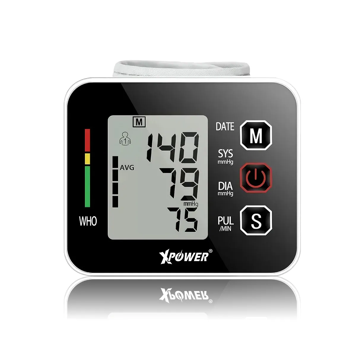 Xpower Wrist Blood Pressure Monitor, BP3 White