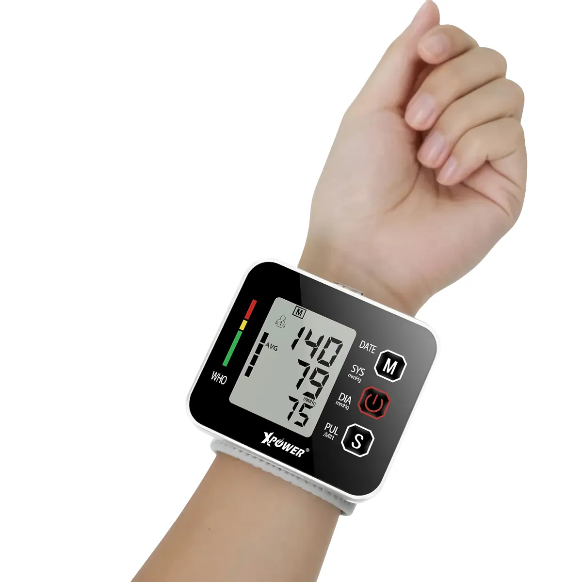 Xpower Wrist Blood Pressure Monitor, BP3 White