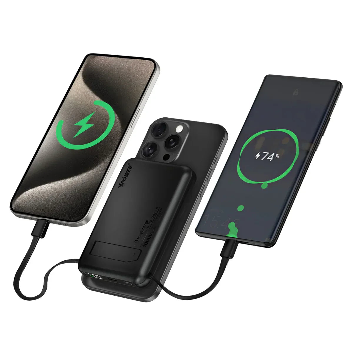 Xpower 10000mAh 20W Wireless Power Bank M10C - Black