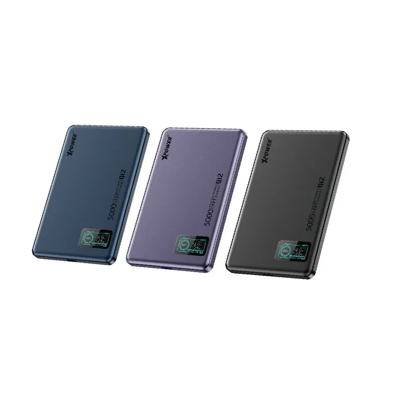 XPower 5000mAh Magsafe Power Bank with LED Display - Purple