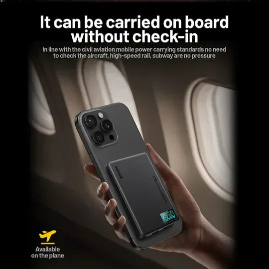 XPower 5000mAh Magsafe Power Bank with LED Display - Purple