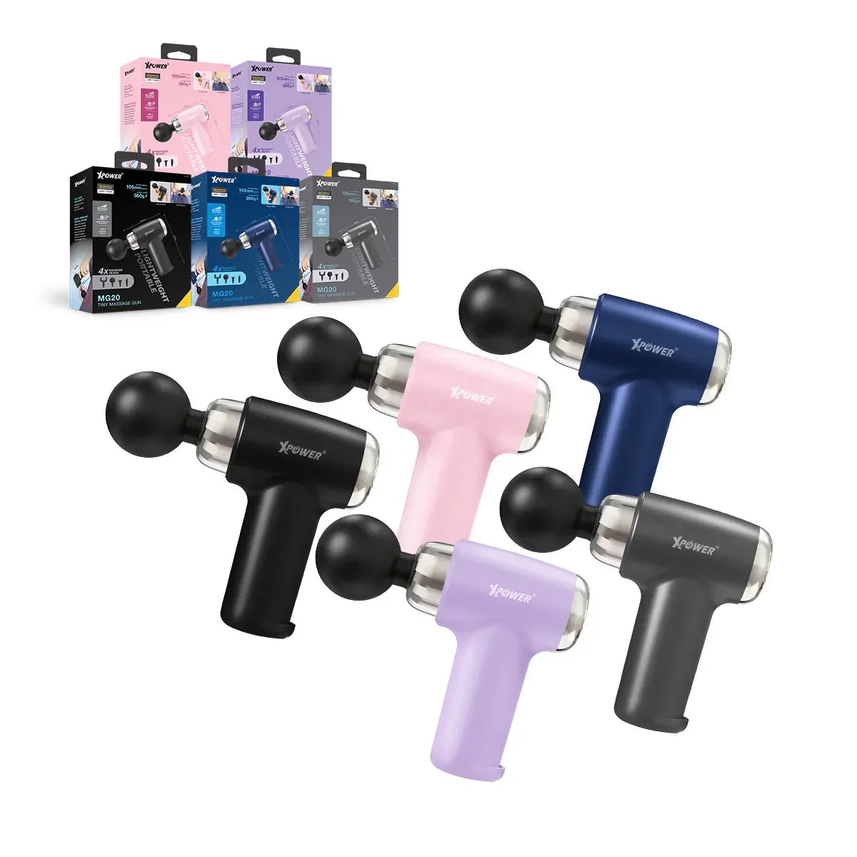 XPower MG20 Tiny Massager - Blue