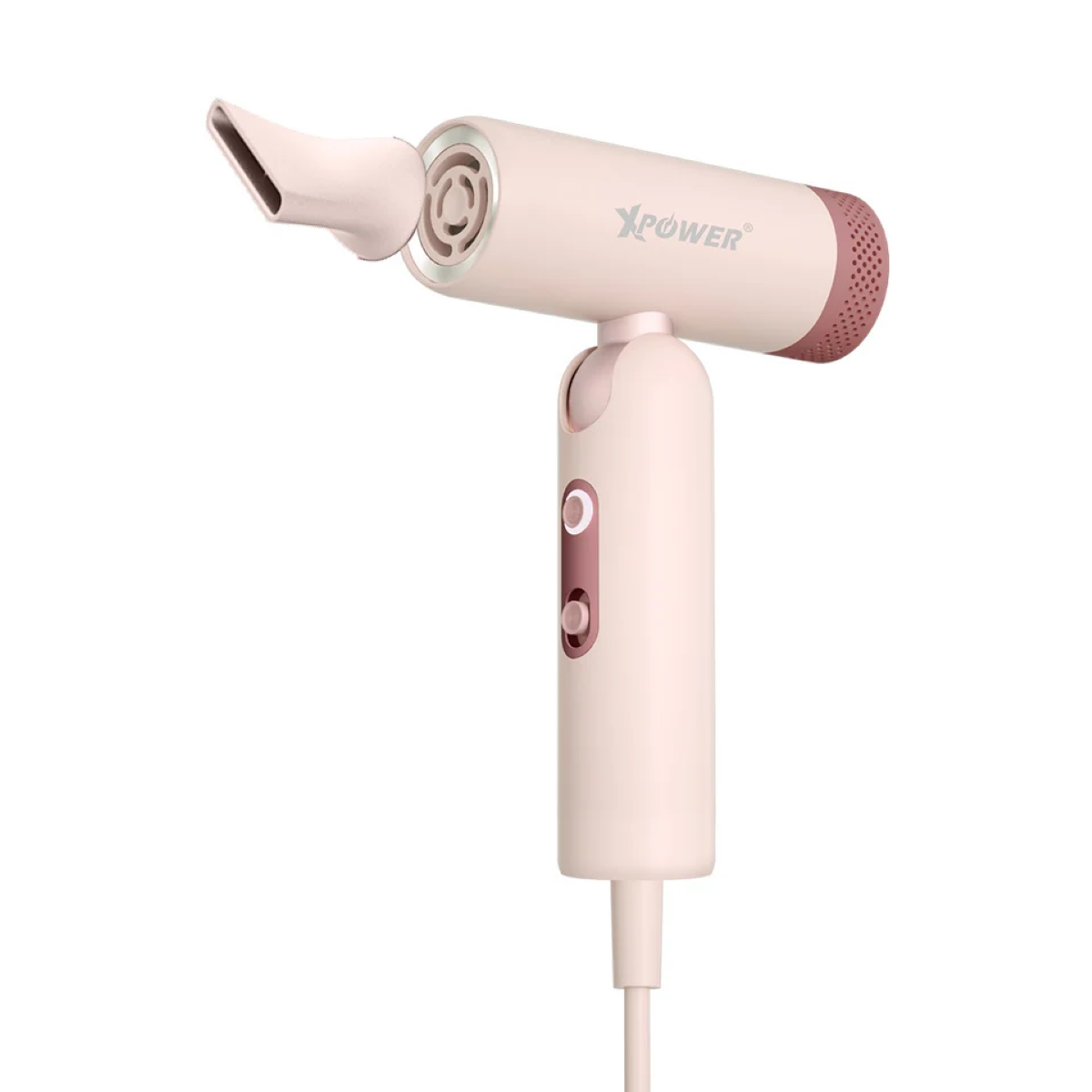 Xpower Powerfine Foldable Hair Dryer, Pink