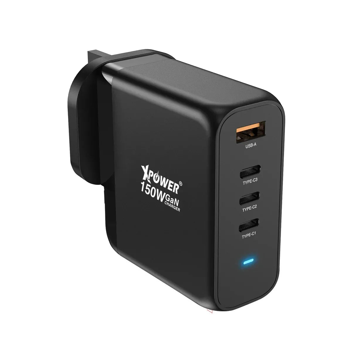XPower 150W 4 Output GaN Wall Charger - Black