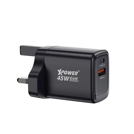 XPower 45W GaN Mini Wall Charger - Black