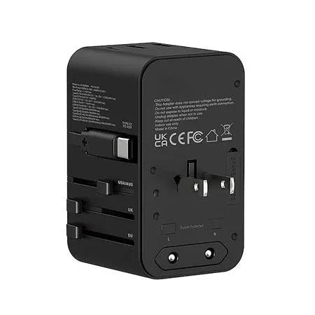 XPower 70W GaN Travel Adaptor Built-in Cable - Black