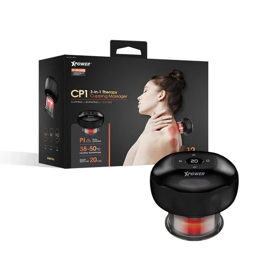 XPower CP1 3 In1 Therapy Cupping Massager - Black