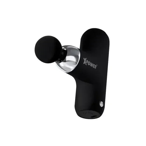 XPower MG13 Mini Massage Gun With 4 Massage Head- Black