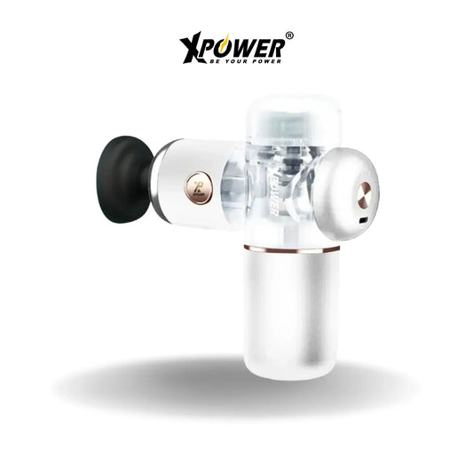 XPower MG15 Tiny Massager with 4 Massage Head - White