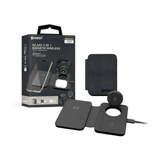 XPower Magsafe Foldable Travel Charging Pad - Black