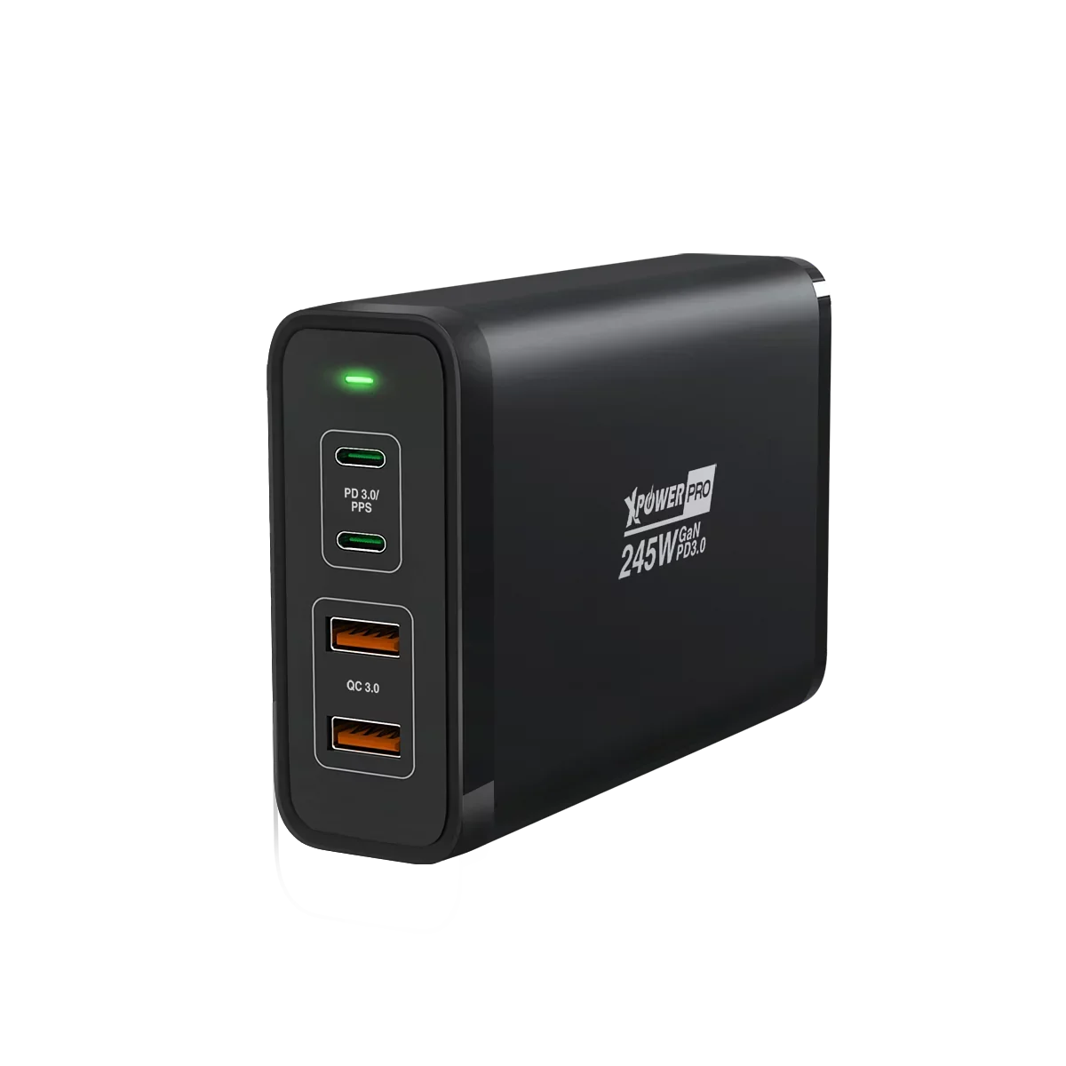 XPower Pro 245W 4 Port Desktop Charger - Black