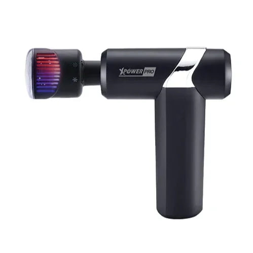 XPower Pro MG9 2IN1 Cooling & Heating Massage Gun With 5 Massage Head 2000mAh Battery - Black