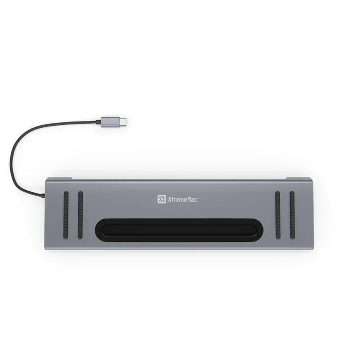 XtremeMac Type-C 12 In 1 Docking Hub Station - Silver