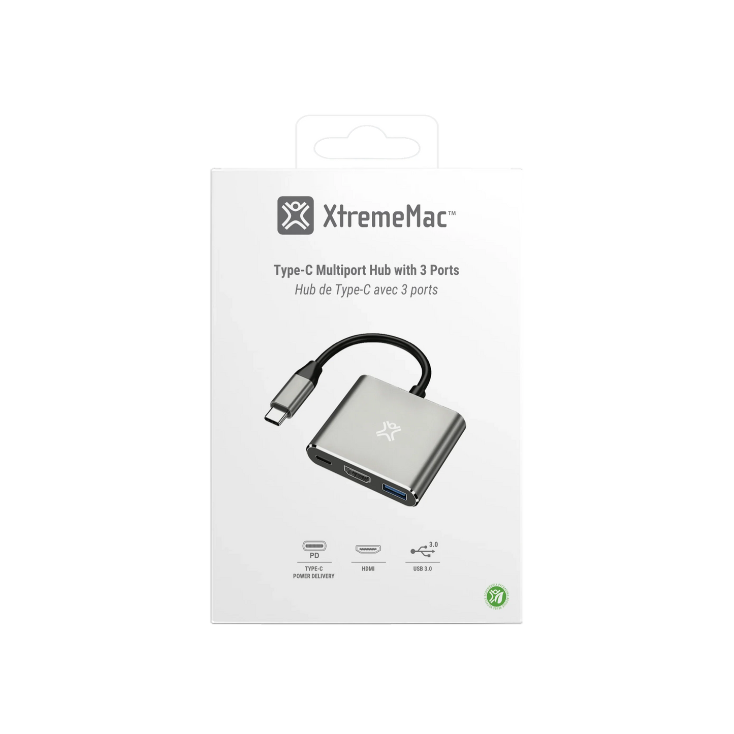 XtremeMac Type-C 3 In 1 Hub