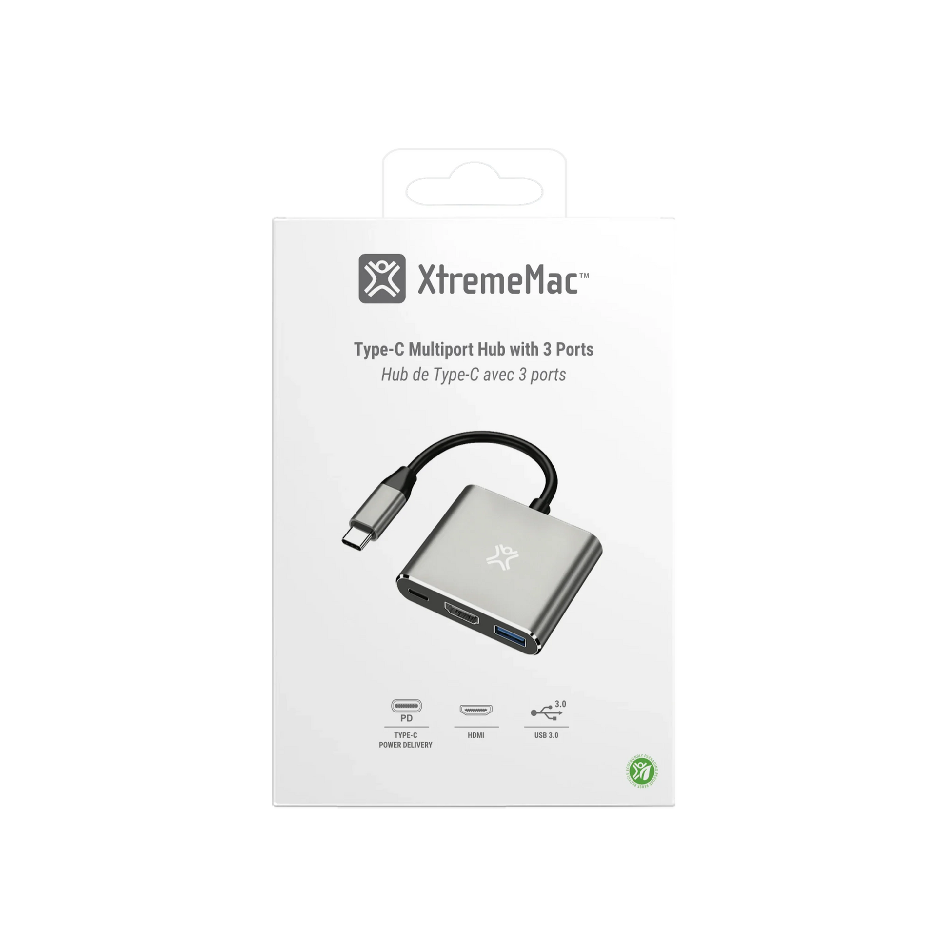 XtremeMac Type-C 3 In 1 Hub