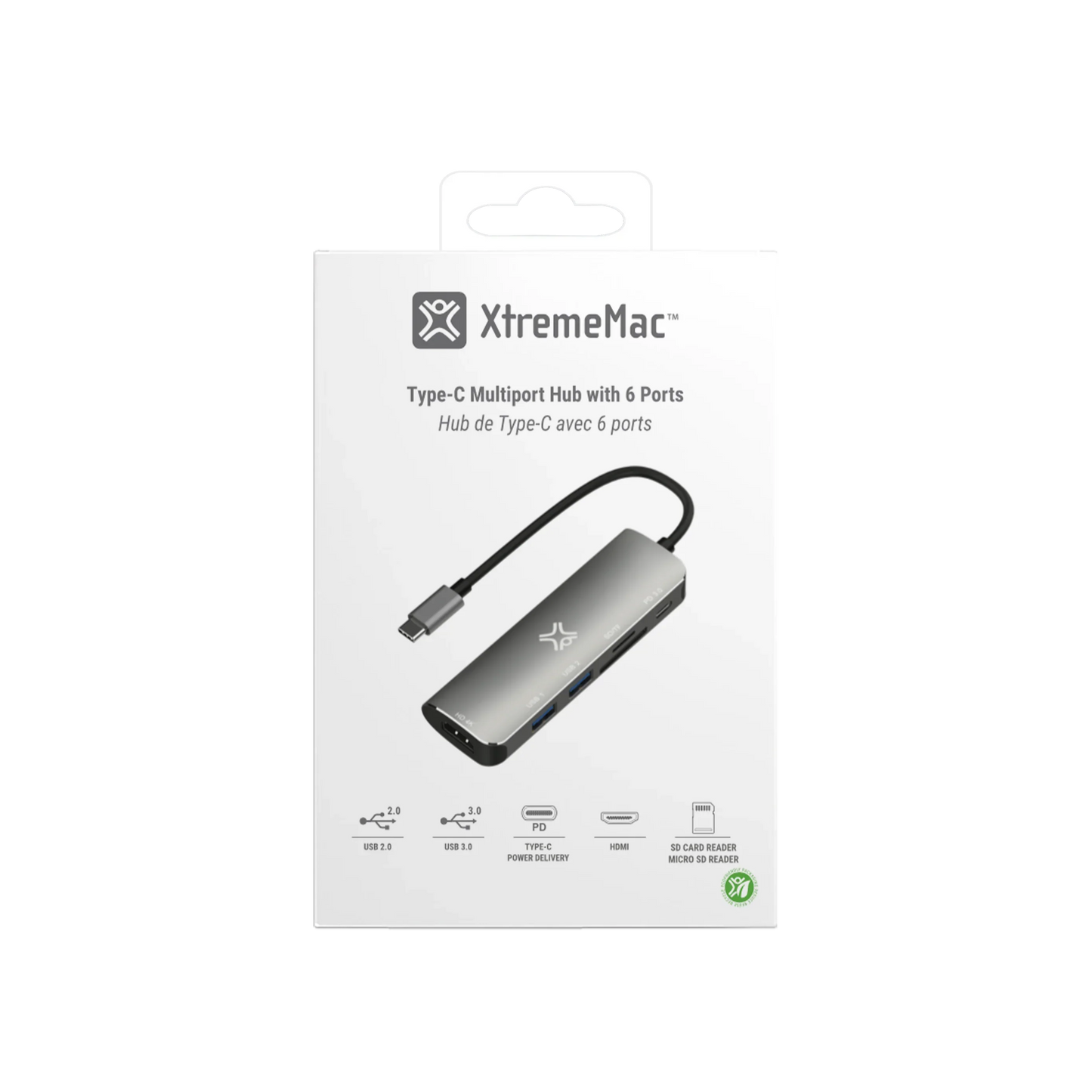 XtremeMac Type-C 6 In 1 Hub
