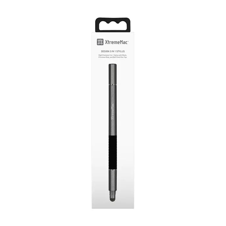 XtremeMac 3-in-1 Aluminum Stylus Pencil - Silver