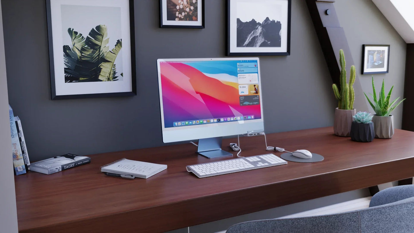 XtremeMac Type-C 6 In 1 Hub With Hanging Stand For iMac
