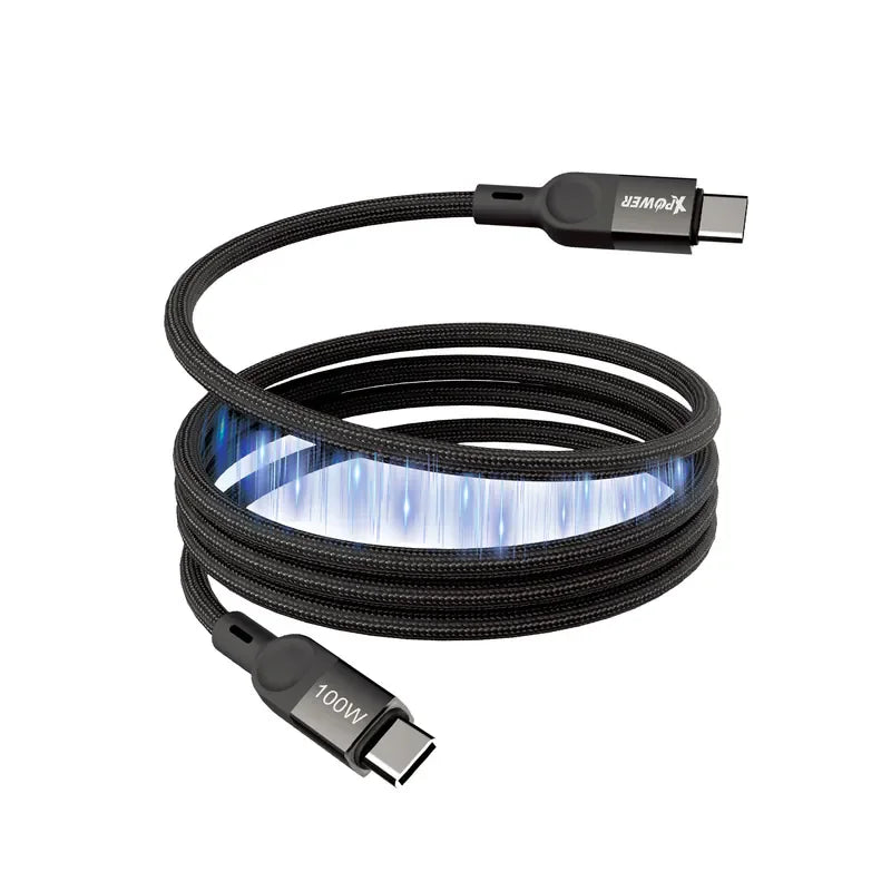 Xpower 100W C To C Magnetic 1m Cable - Black