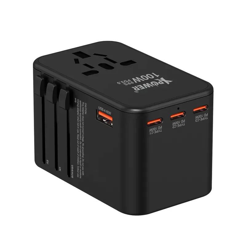 Xpower 100W Gan 5 Output Travel Adapter - Black