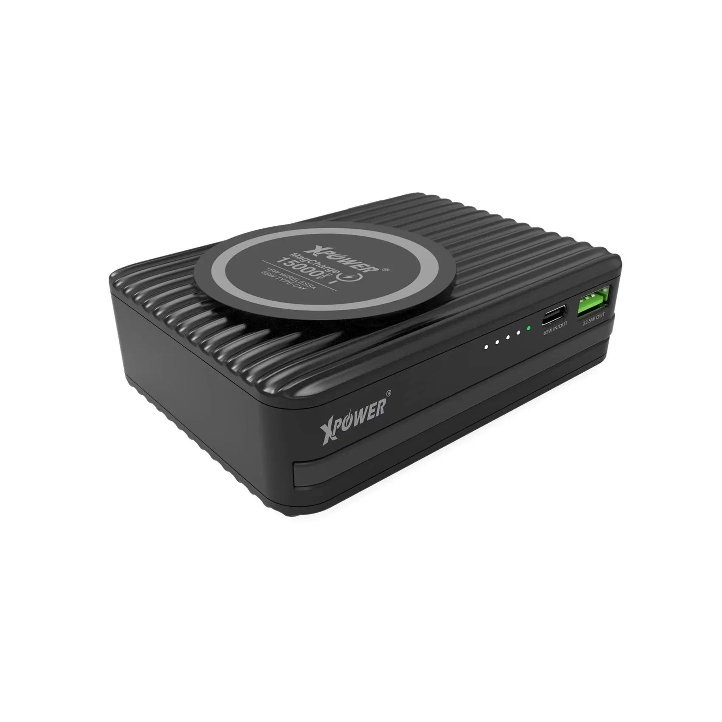 Xpower 15000mah 65w 3in1 Wireless Power Bank And Charger - Black