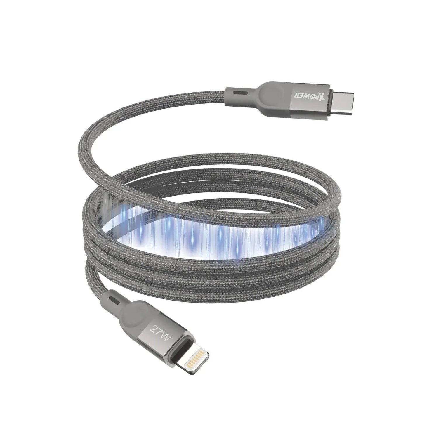 Xpower 27W Type-C To Lightning Magnetic 1M Cable - Titanium
