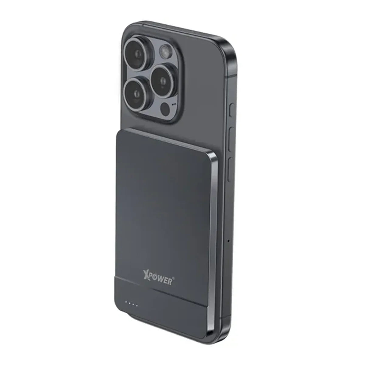 Xpower 5000mah 20w 2in1 Wireless Ultra Thin Power Bank - Grey