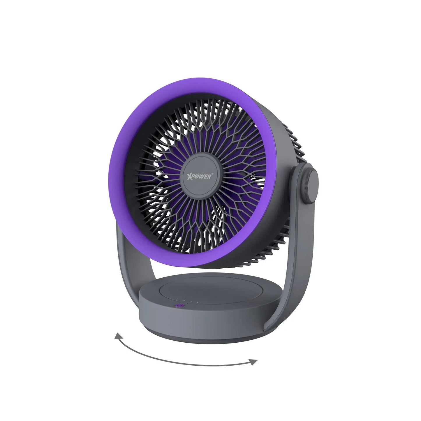 Xpower F17 Portable Desktop Circulation Fan - Grey
