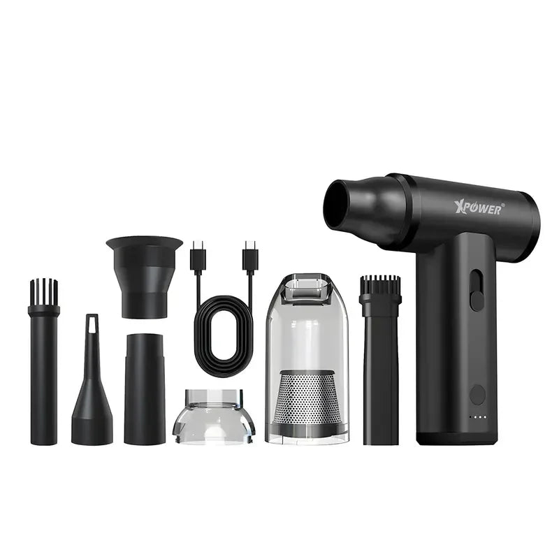 Xpower Mini Wireless Vacuum Cleaner + Air Blower Storm 4 In 1 - Black