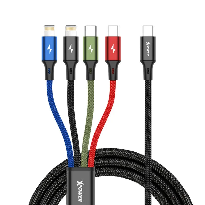 Xpower Type-C 4in1 1.2m Cable - Black