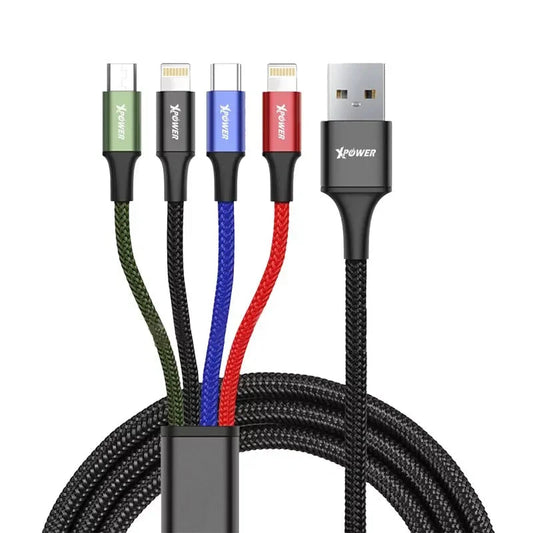 Xpower USB 4in1 2m Cable - Black