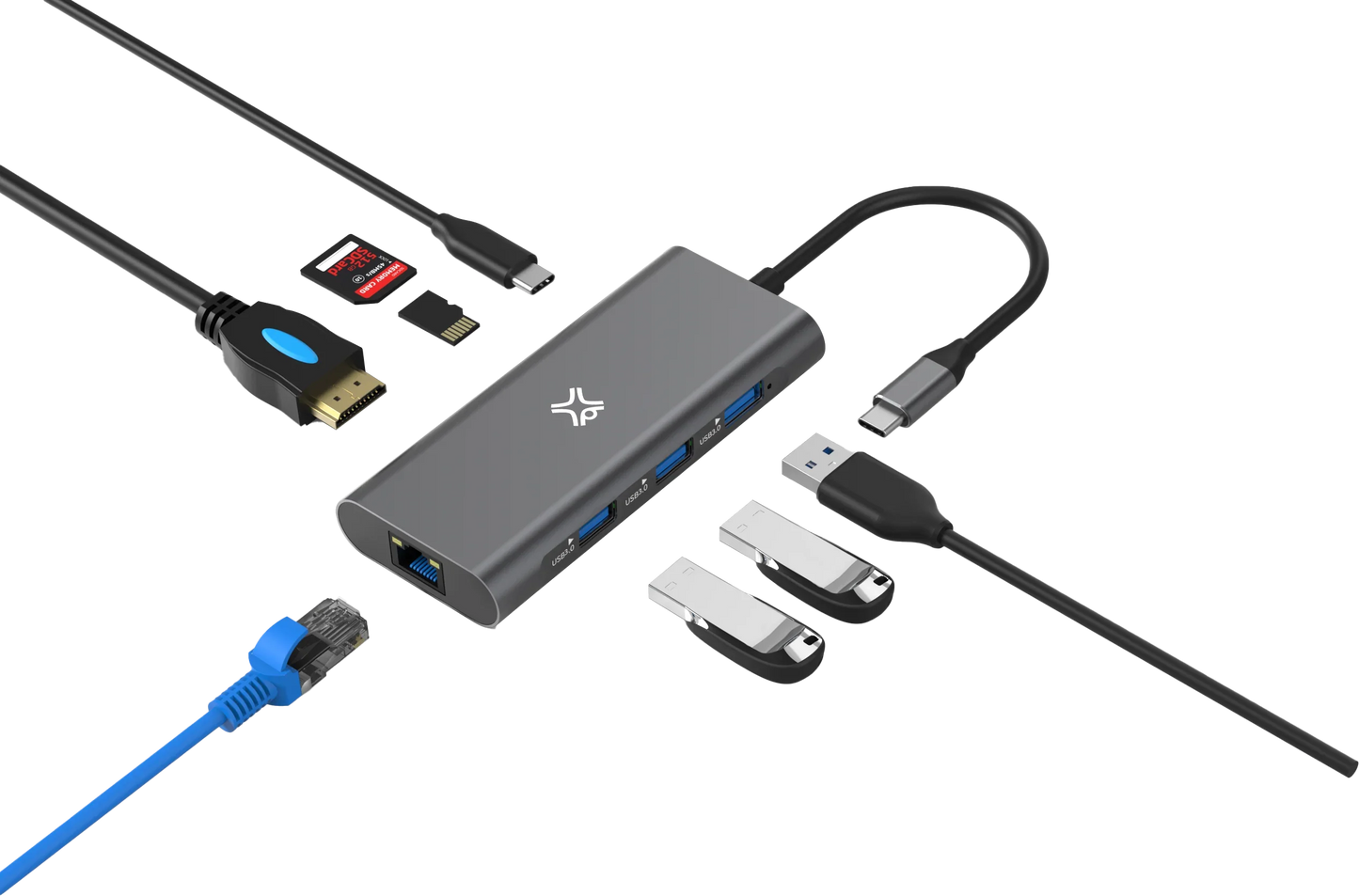 XtremeMac Type-C 8 In 1 Hub