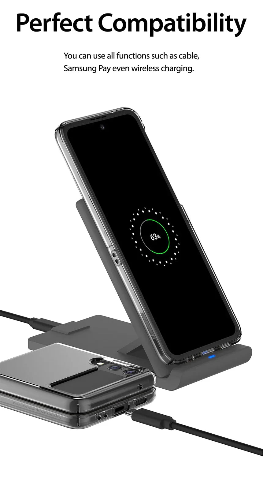 Samsung Z Flip 3 Araree Nukin360 Series Case - Clear