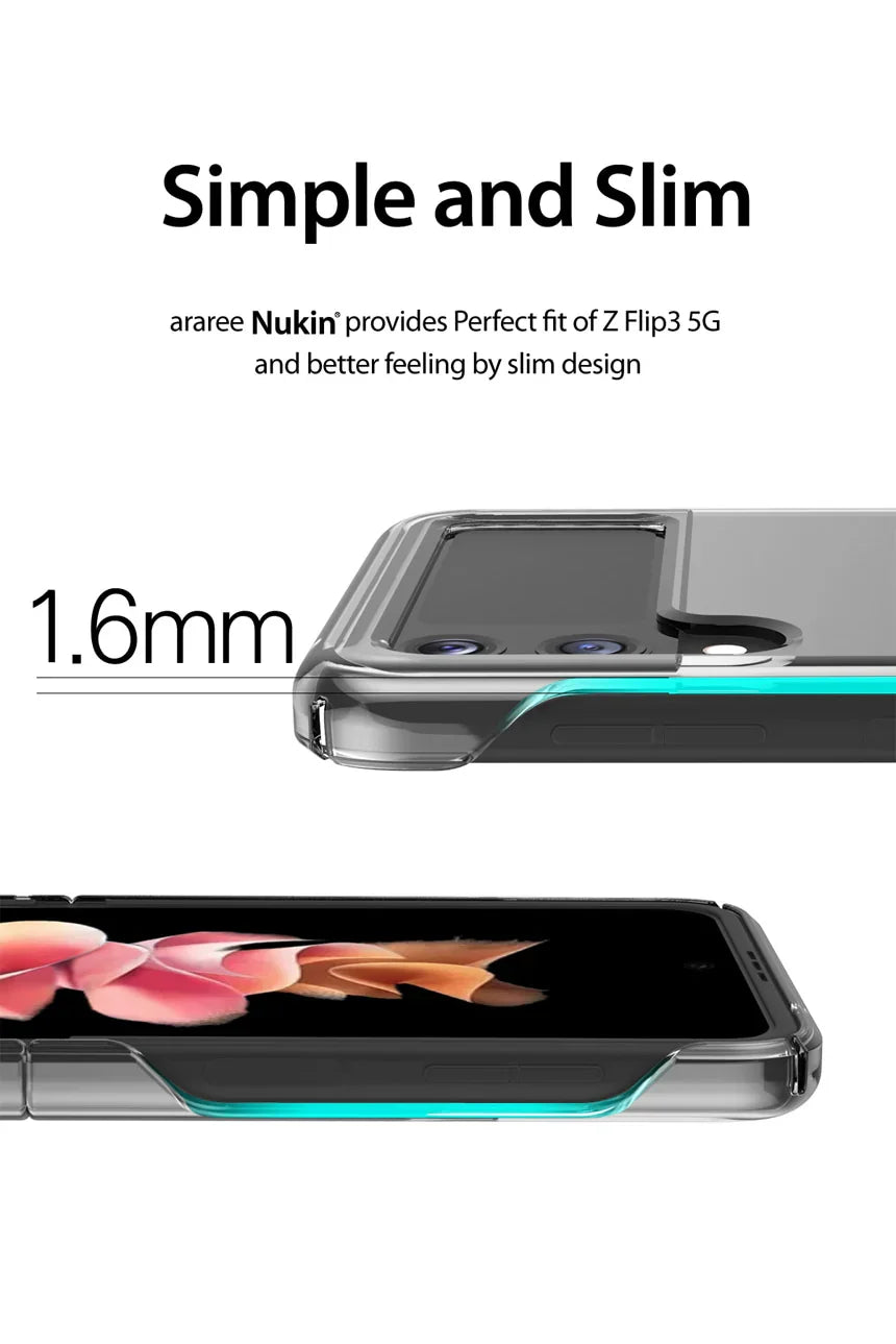 Samsung Z Flip 3 Araree Nukin360 Series Case - Clear