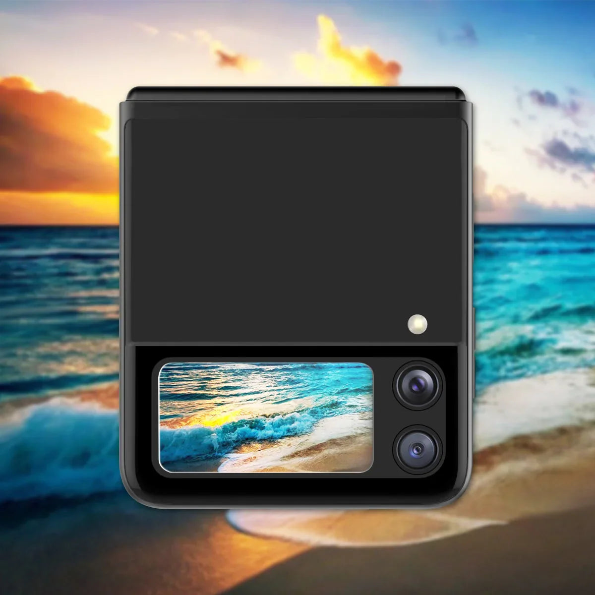 Samsung Z Flip 3, Araree Sub Core Front Screen Glass - Clear