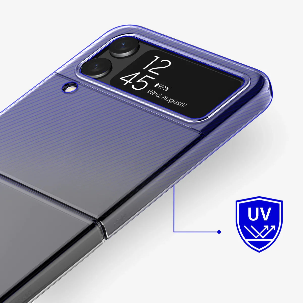 Samsung Z Flip 4, Araree Nukin Slim Case - Clear