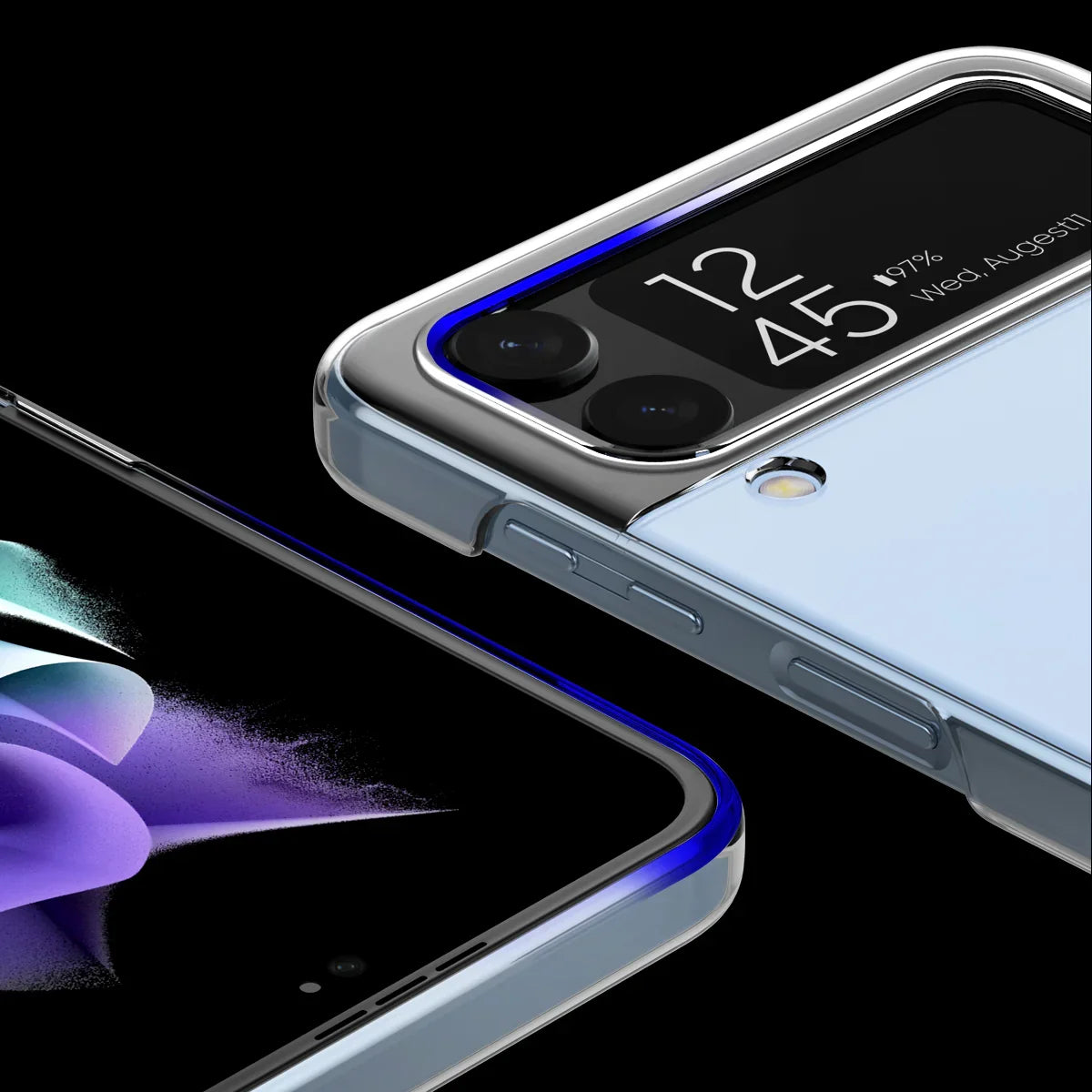 Samsung Z Flip 4, Araree Nukin Slim Case - Clear