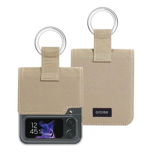 Araree Ring Diary Case For Z FliP 4 - Beige