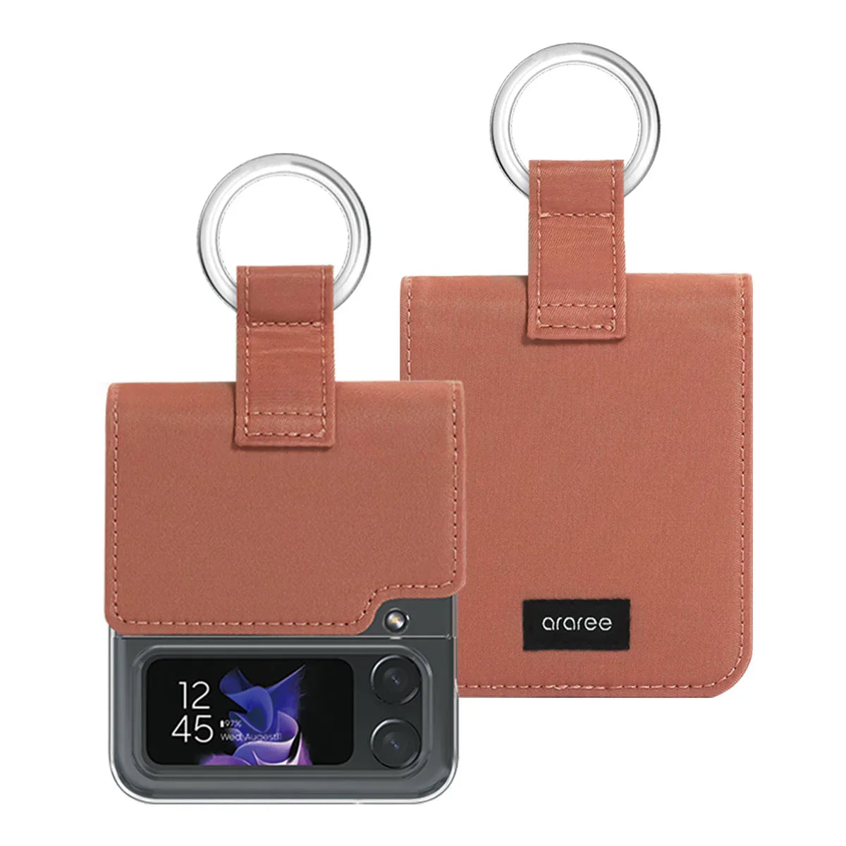 Araree Ring Diary Case For Z FliP 4 - Indie Pink