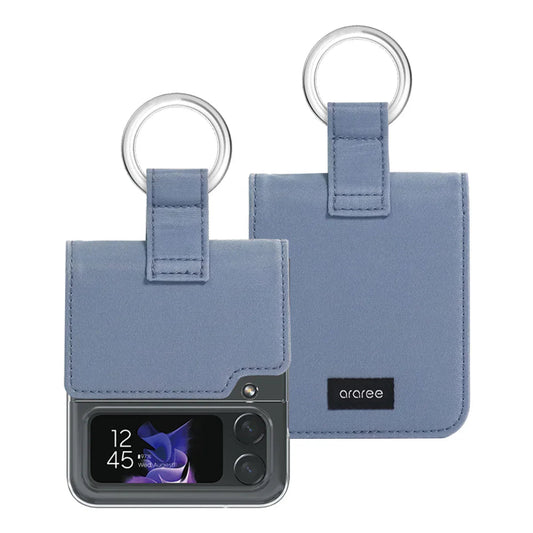 Araree Ring Diary Case For Z FliP 4 - Sky Blue