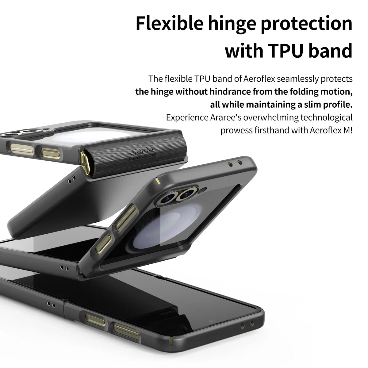 Araree Samsung Z Flip 6 Aero Flex Case - Black