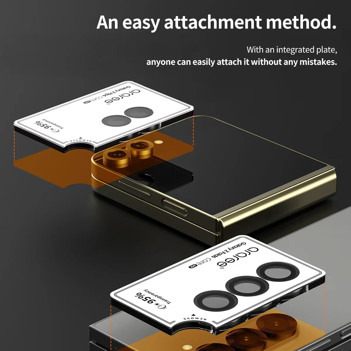 Araree Samsung Z Flip 6 Core Camera Glass With Metal Ring - Clear