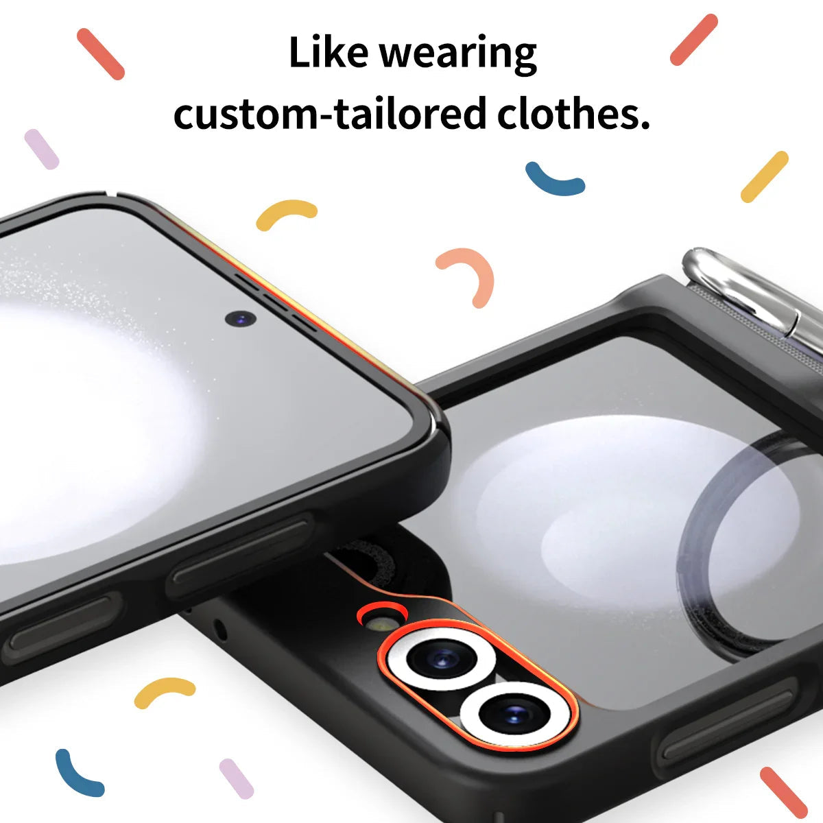 Araree Samsung Z Flip 6 Aero Flex With Finger Ring Holder - Black