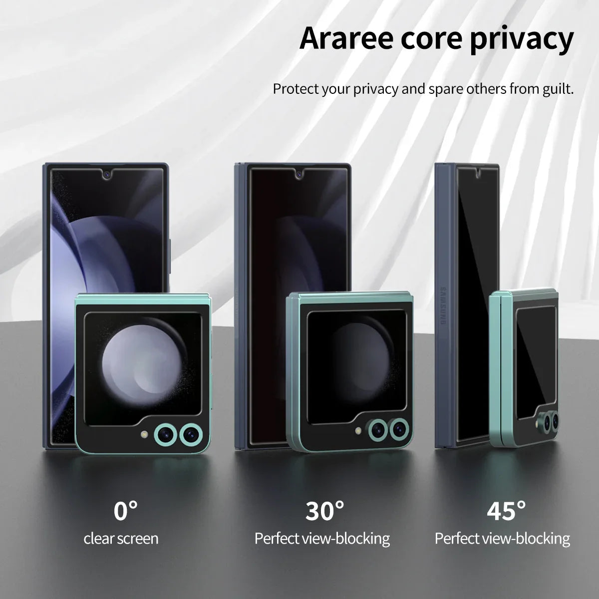 Araree Samsung Z Flip 6 Core Glass - Privacy