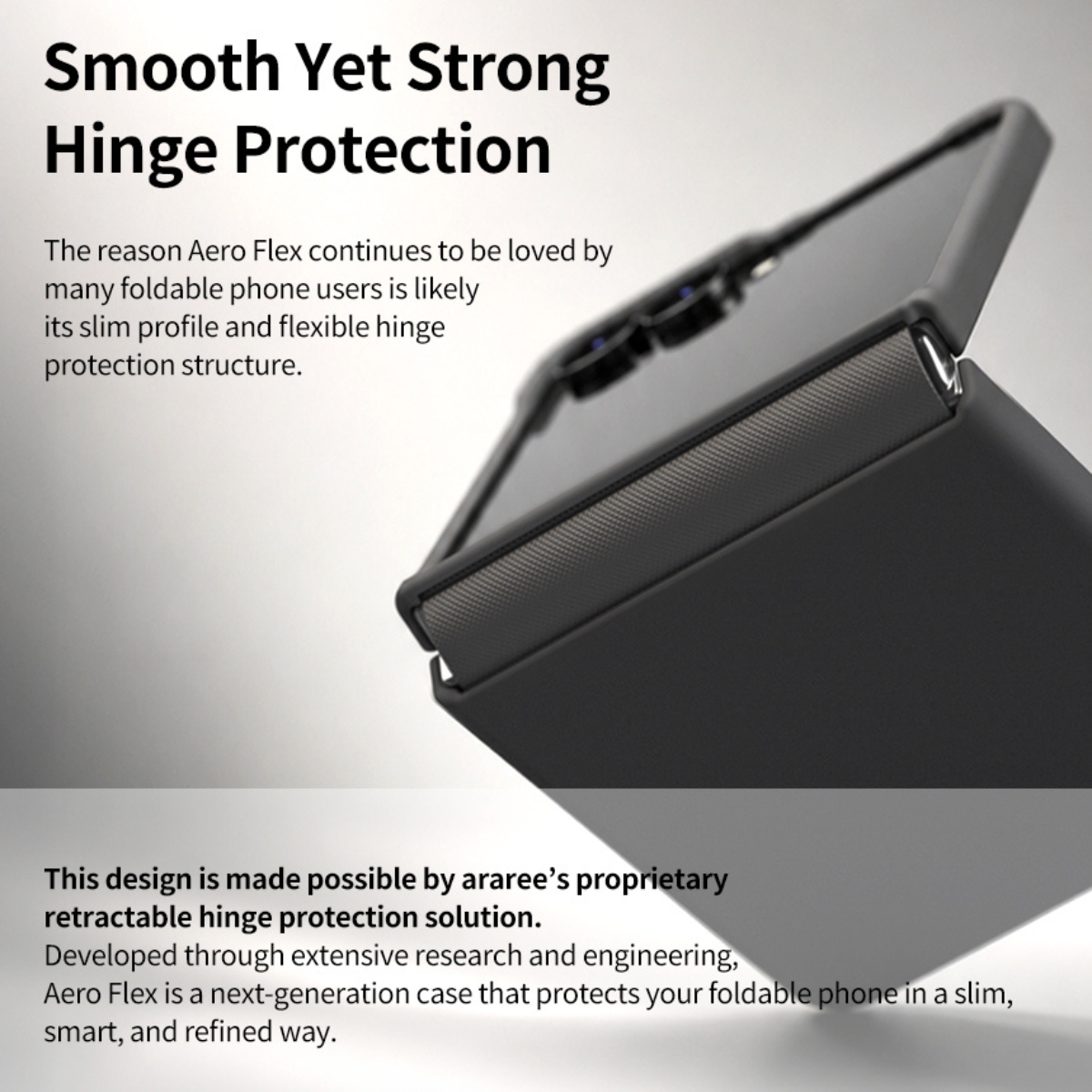 Samsung Z Flip8, Araree Aero Flex Magsafe Cover, Black
